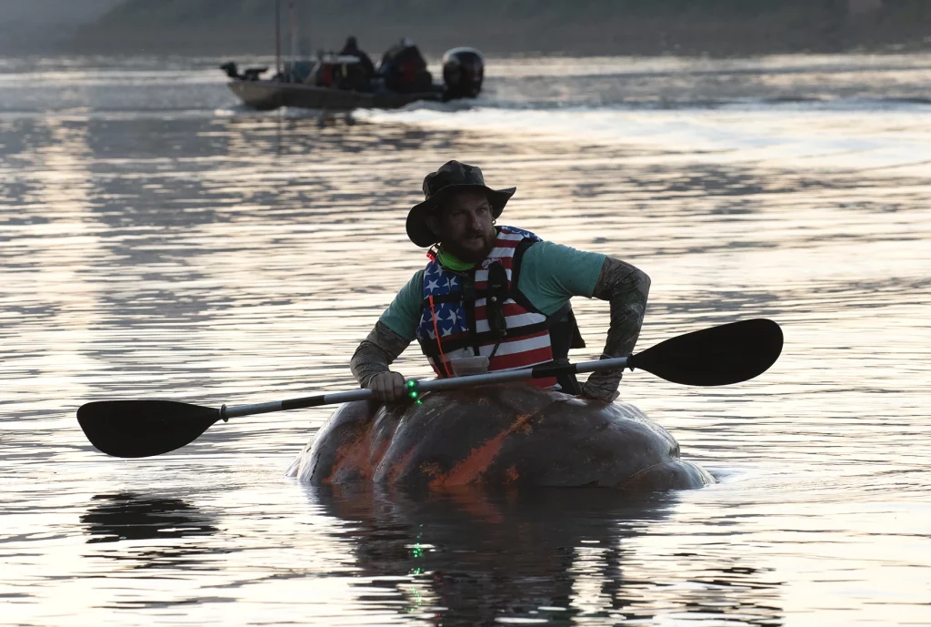 Missouri Man Sets New Guinness World Record with Epic Pumpkin Boat Journey